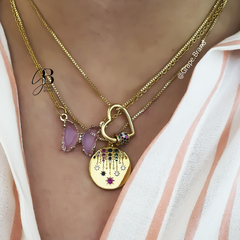 CO 197 - Collar dije MARIPOSA cristal - tienda online