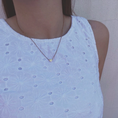 Collar Libi Corazón - Acero Dorado L1 - comprar online