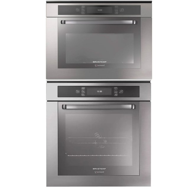 Conjunto forno e micro-ondas de embutir