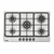 Cooktop a Gás Tramontina em Aço Inox 5 Bocas 75CM e Trempes em Ferro Fundido 94716401 - comprar online