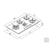 Cooktop a Gás Tramontina em Vidro Temperado Branco e Trempes em Ferro Fundido com 5 Queimadores Bivolt 94731114 - loja online