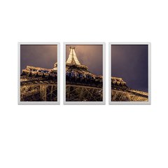 Conjunto Kit 3 Quadros Torre Eiffel - Los Quadros | Quadros para sua decoração