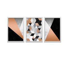 Conjunto Kit 3 Quadros Formas Geométricas - Los Quadros | Quadros para sua decoração
