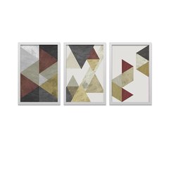Conjunto Kit 3 Quadros Abstrato Mosaico - Los Quadros | Quadros para sua decoração