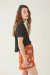 Imagen de SHORT MAGNOLIA FLORES BASE LADRILLO