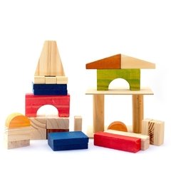 Bloques de madera - 30 piezas grandes regulares - comprar online