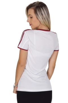 Camisa Fluminense Feminina Branca com Grená Adidas