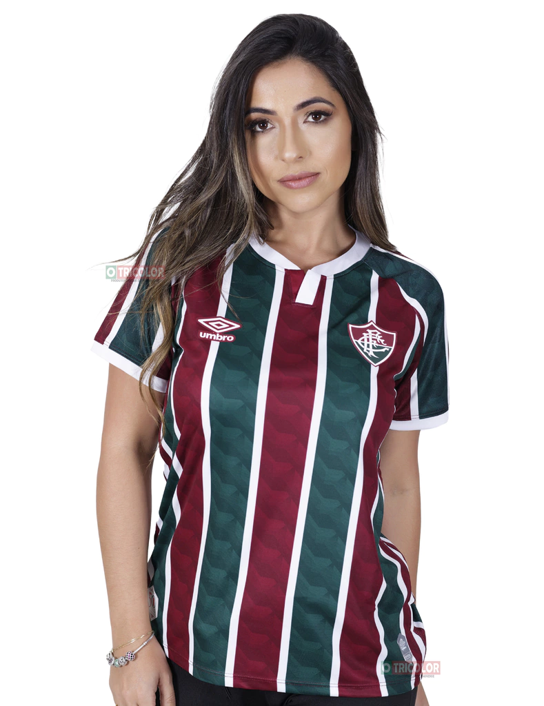 Camisa Fluminense Umbro Feminina Tricolor 2020 - Versão Jogador
