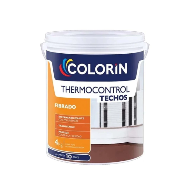 Impermeabilizante Thermocontrol Fibrado Blanco 20 Kg Colorín