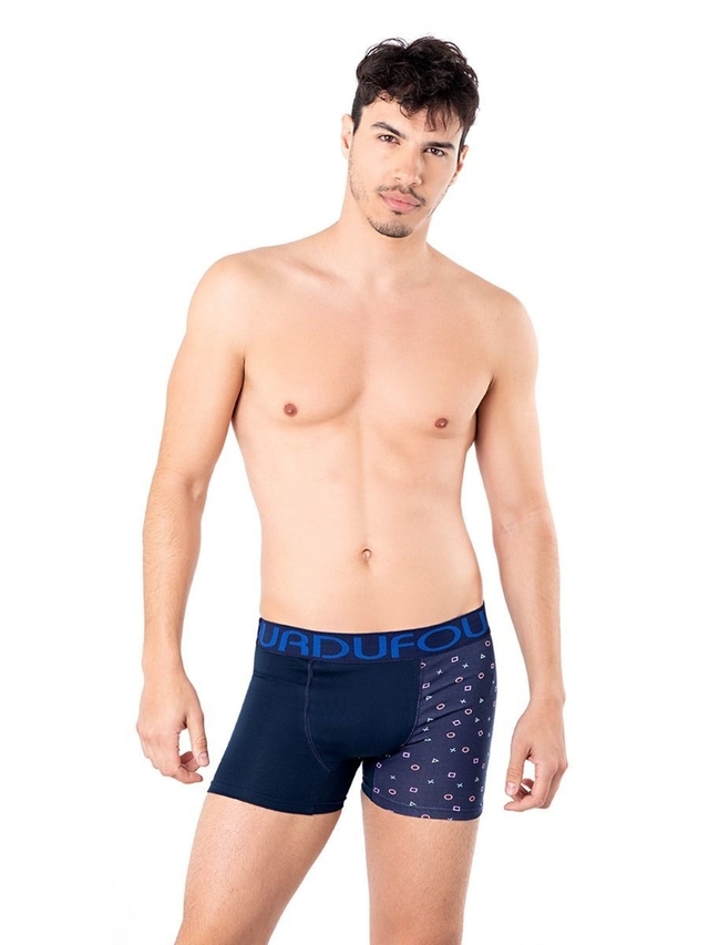 Boxer Hombre Algodon Y Lycra Estampado Dufour 11874.