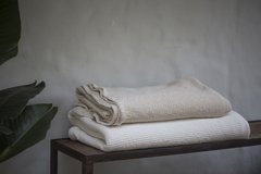MANTA PIE CAMA DE NIDO DE ABEJA CERRADO