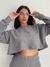 Sweatshirt Cropped Kim (Grey) on internet