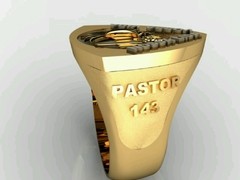 Image of Anel Para-Sar Pastor em Ouro 18k