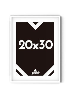 Marco 20x30 blanco, con paspartú