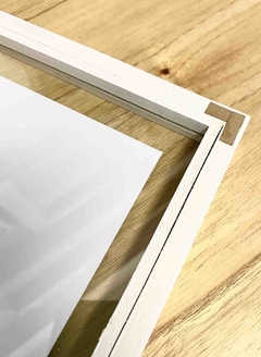 Marco A5 (15x21cm) Doble Vidrio Blanco - comprar online