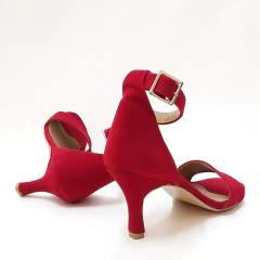 Sandalias MORIA gamuzado rojo en internet
