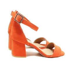 Sandalias ALMA gamuzado naranja - comprar online