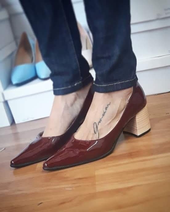 Stilettos taco cuadrado folia - Tequilaonline