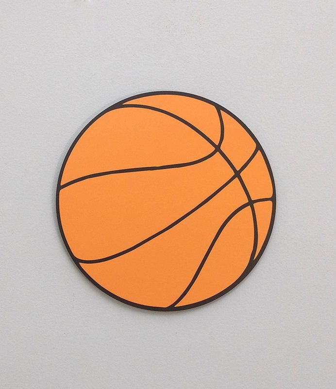 PLACA EM FORMA DE BOLA DE BASQUETE TEMA ESPORTES DECOR BABY INFANTIL