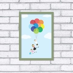 Quadro Família Balões