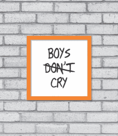 Quadro Boys Cry - [pendurama]