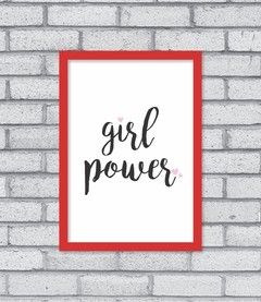Quadro Girl Power na internet