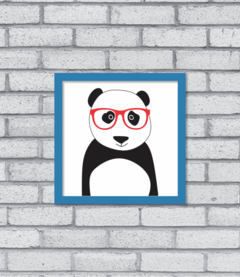 Quadro Hipster Panda