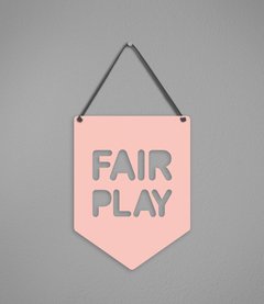 Plaquinha Fair Play em Acrílico - loja online