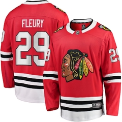 ENCOMENDA - Camisa NHL Chicago Blackhawks Marc-Andre Fleury Fanatics Breakway Jersey - Vermelha
