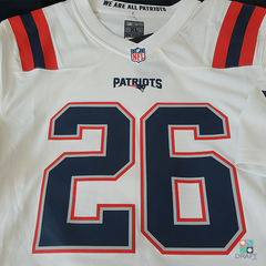 Camisa NFL New England Patriots Sony Michel Nike Game Jersey Branca Draft Store