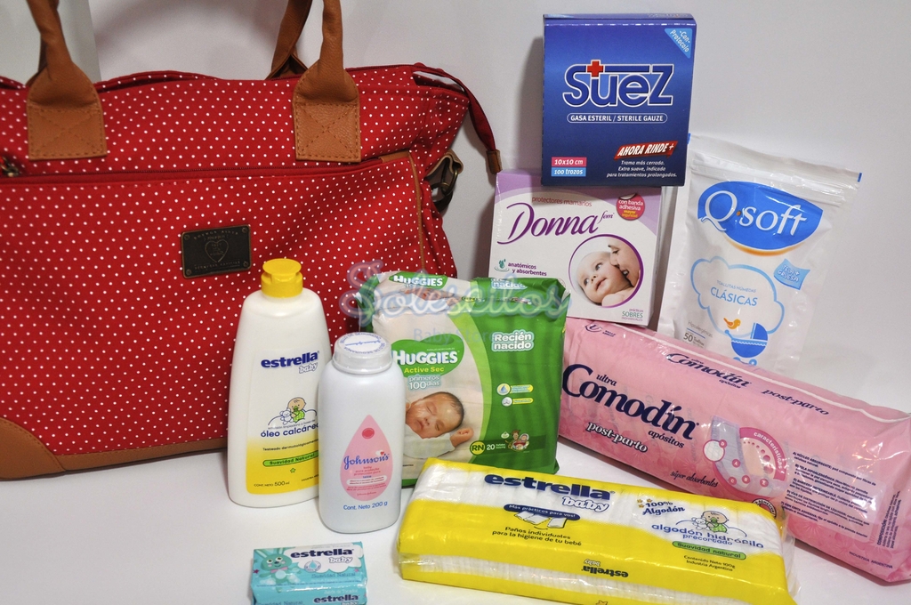 SET COMBO Bolso Maternal + Set Indispensable Recien Nacido