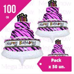 Globo Torta 100*69cm - Promo x 50 u