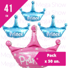 Globo Corona 41*35 cm - Promo x 50 un