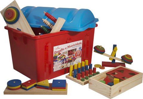 Bau pedagogico com 10 jogos Clearance