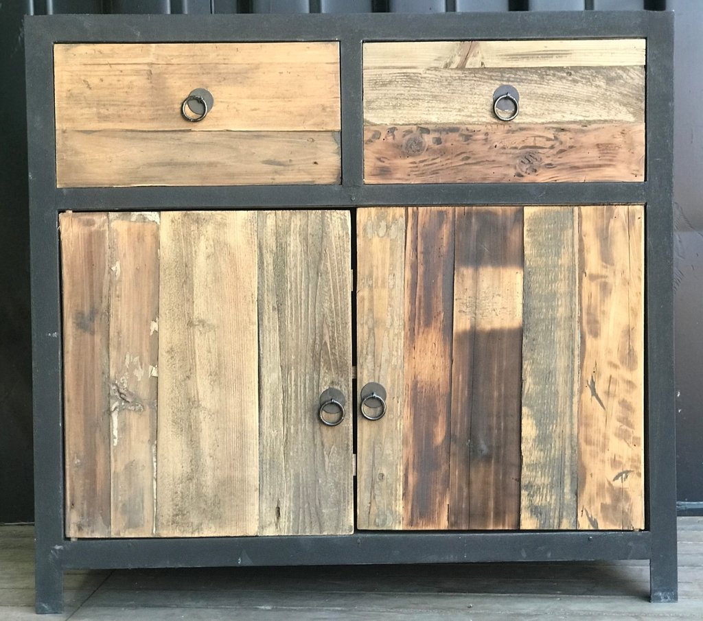 Art 111 39 Mueble Industrial De Hierro Y Madera