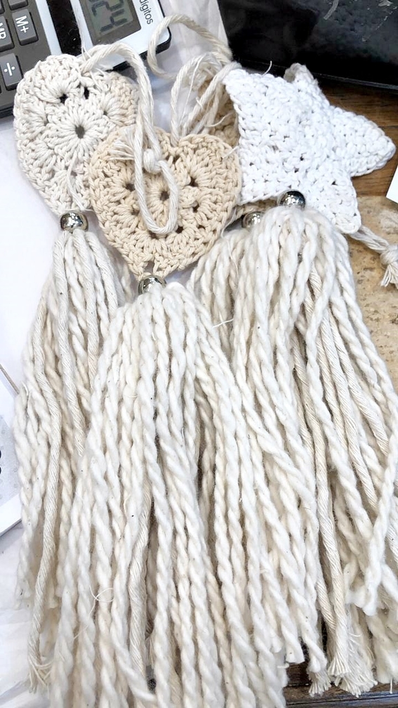 Colgante Crochet | NATURAL - Hilos en Sueños