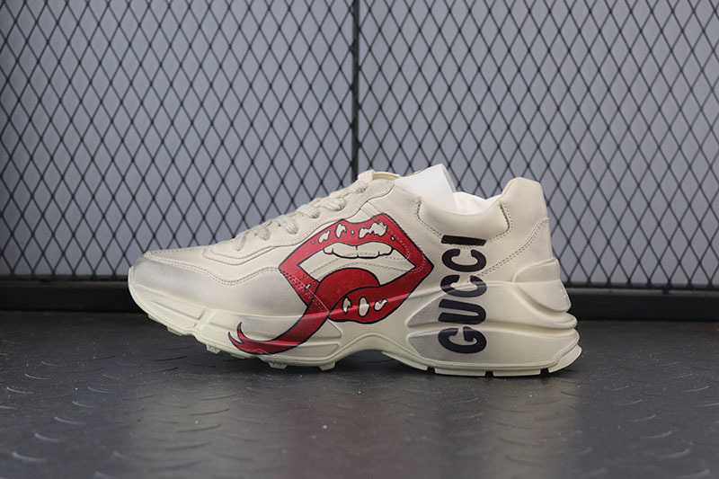 Gucci - Tênis Rhyton com Estampa de Boca Original