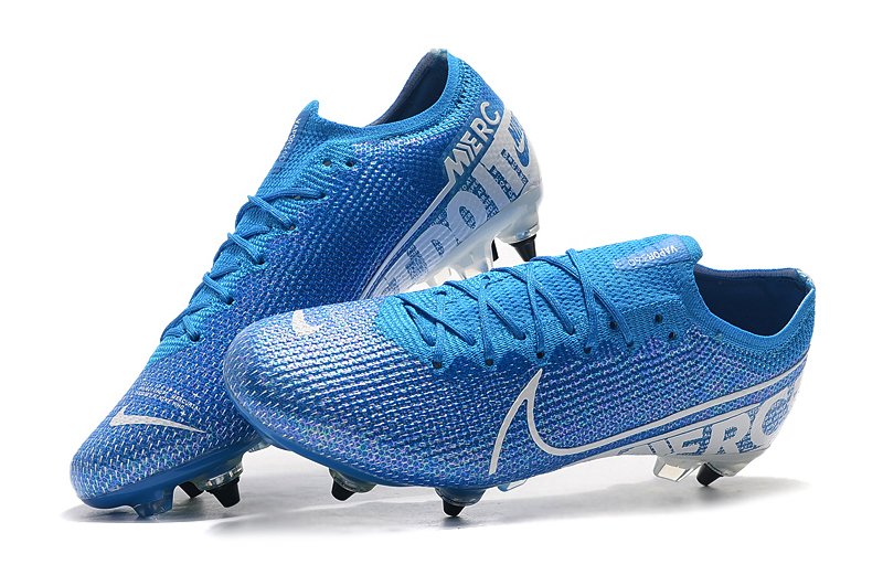 Chuteira Nike Mercurial Vapor 13 Elite SG-PRO Azul/Branco Original