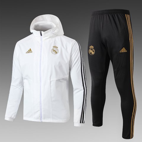 corta vento real madrid preto