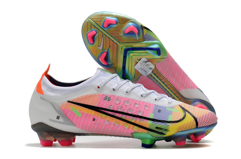 chuteira nike mercurial branca com rosa