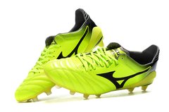 Chuteira Mizuno Morelia Neo 2 Made in Japan MD Profissional Couro de Canguru  Yellow