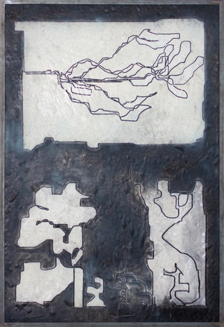 Lamas Burgariotti, Oro Negro X, 160 x 110 cm