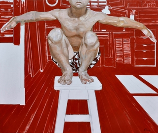 Fernando O Connor. Dante en el taller, 150 x 180 cm
