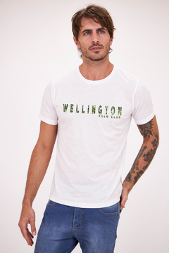 Remera Estampada Camuflada Wellington Blanca - comprar online