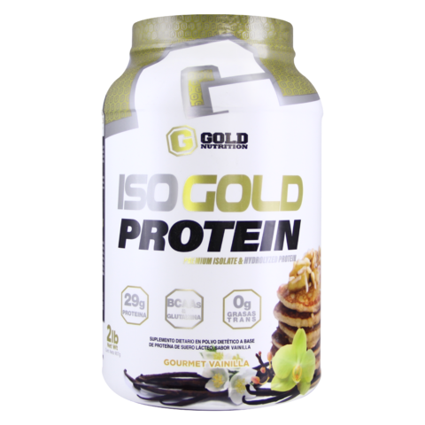Iso Gold Protein 2lb Isolada E Hidrolizada Gold Nutrition - tienda online