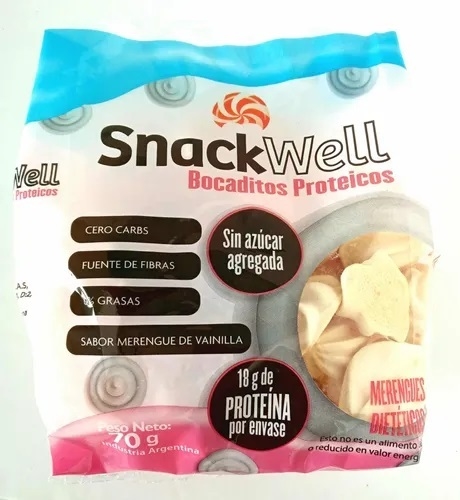 Merengues Proteicos 70 Grs - Snack Well