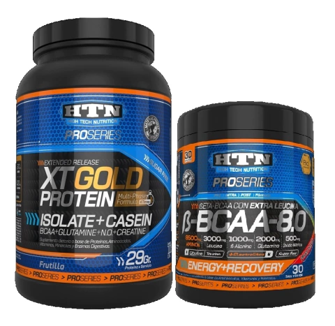 BETA BCAA 8.0 360GRS + XT GOLD 1KG - HTN