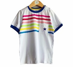 Camiseta infantil LISTRADA ARCO IRIS