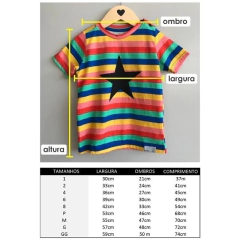 Camiseta infantil LISTRADA BORDADO - CANTAROLA