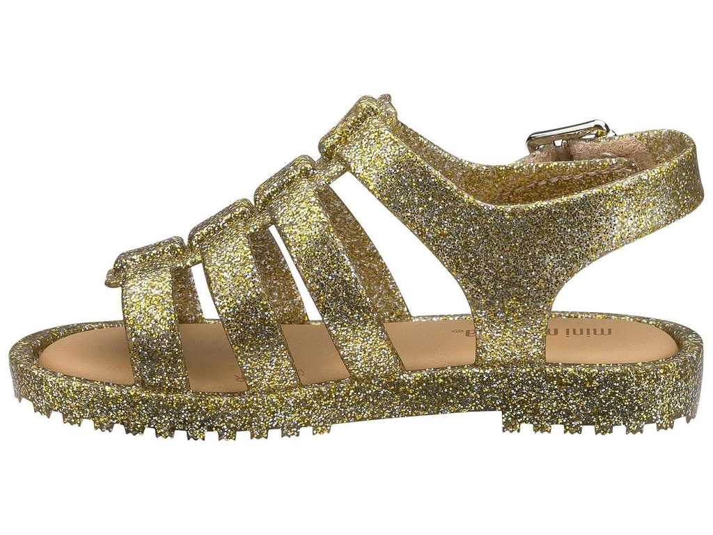 Mini Melissa Flox = Dourado Glitter